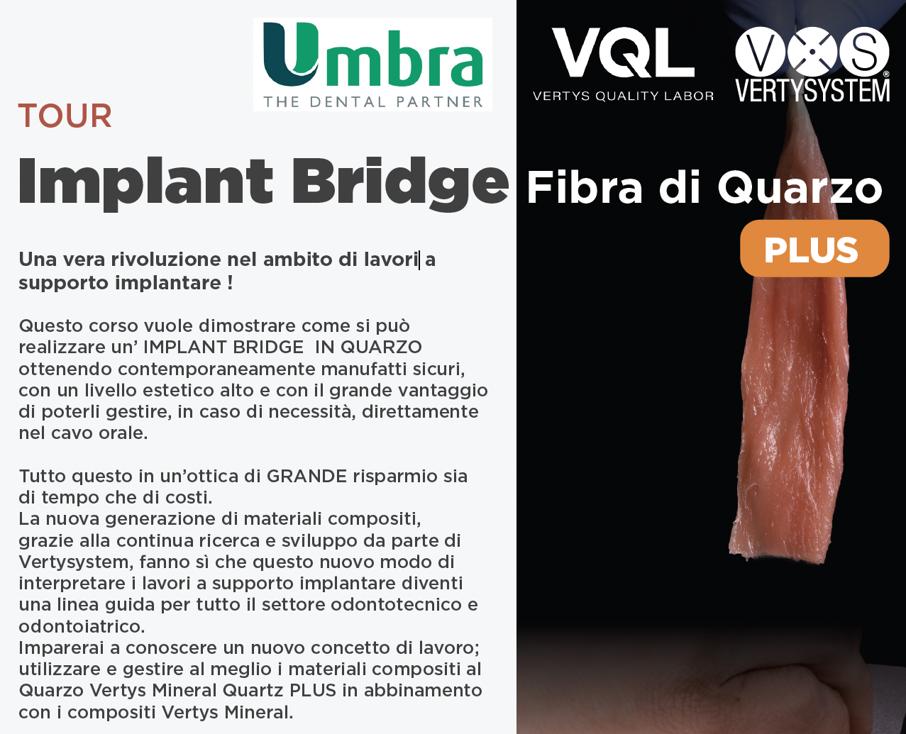 TOUR WORKSHOP Implant Bridge Fibra di Quarzo PLUS – Sicilia